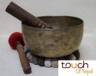 7 " Thadobati Tibetan Singing Bowl,  Hand Hammered,  Himalayan Singing Bowl - Nepal
