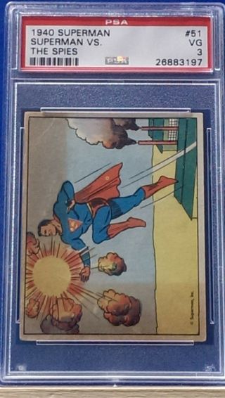 1940 Superman - 51 Superman Vs.  The Spies Psa 3 Hi Number