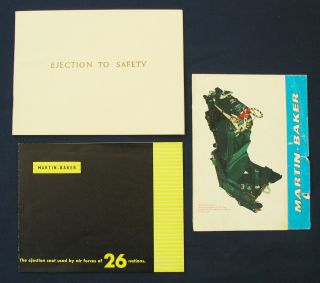 Martin Baker - Ejection To Safety Brochure,  1961 Rare