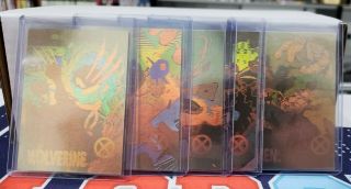 Marvel X - - Men Series 1 1992 Impel Set Of 5 Hologram Chase Cards Xh1 - Xh5