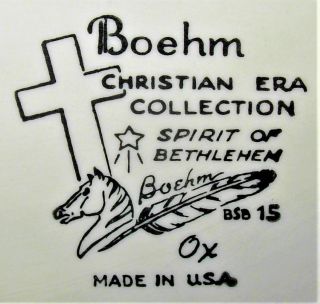 Boehm Spirit of Bethlehem Christian Era Townsfolk & Animals Set 10