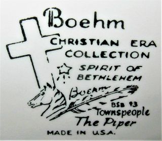 Boehm Spirit of Bethlehem Christian Era Townsfolk & Animals Set 5