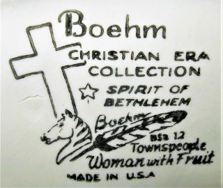 Boehm Spirit of Bethlehem Christian Era Townsfolk & Animals Set 8