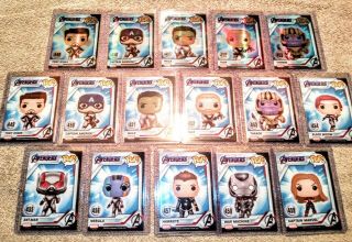 Funko Pop Exclusive Avengers Endgame 16 Card Set With Holo Foil Cards