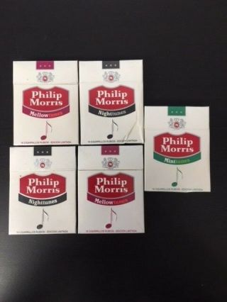 Cigarettes Collectible Philip Morris Set Of 5