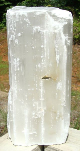 Selenite Log - X - LARGE - 12 lbs 8 ounces - 10 1/2 inches tall - - 4