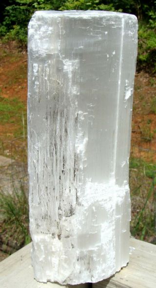 Selenite Log - X - LARGE - 12 lbs 8 ounces - 10 1/2 inches tall - - 5