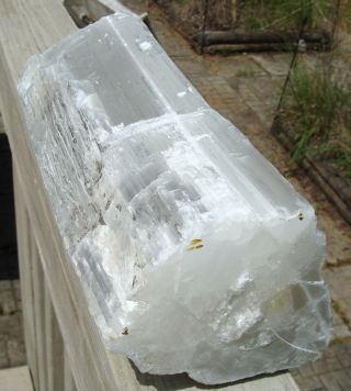 Selenite Log - X - LARGE - 12 lbs 8 ounces - 10 1/2 inches tall - - 6