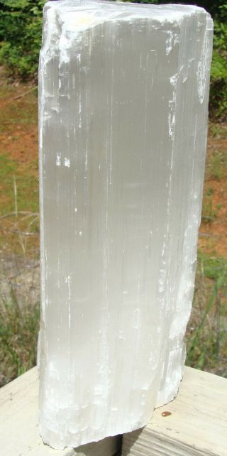 Selenite Log - X - LARGE - 12 lbs 8 ounces - 10 1/2 inches tall - - 7