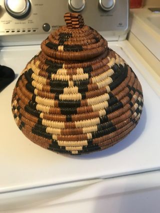 Traditional Zulu Basket Handmade From South Africa