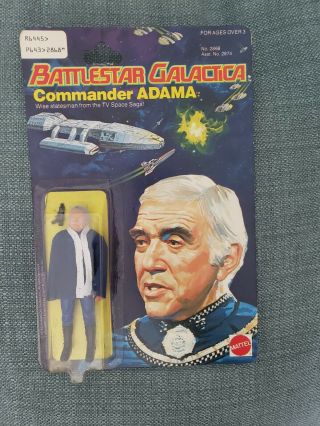 1978 Mattel Battlestar Galactica Commander Adama Moc 10 Back