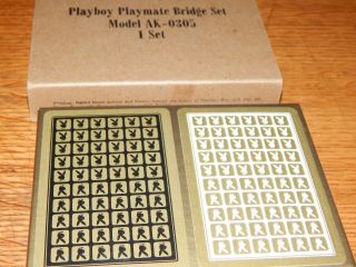 Authentic 1973 Playboy Playmate Bridge Set Playing Cards Nos