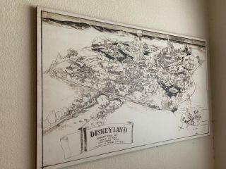 HUGE 1953 Herb Ryman Disneyland Concept Map Walt Disney Aerial Sketch D23 60th 4