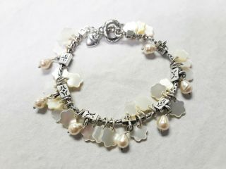 Set of Matching Brighton Pearl & Mother of Pearl Necklace and Bracelet - 41919a 5