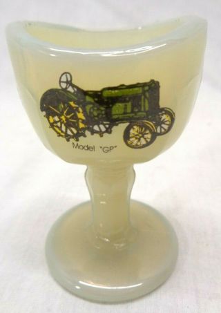 Vintage Eye Wash Cup - Knox Glass Co.  - John Deere Model Gp Advertising - Rare