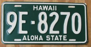 Hawaii Aloha State Honolulu / Oahu - License Plate 1961 9e - 8270