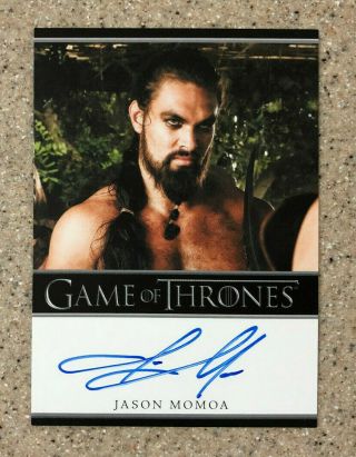 2012 Game Of Thrones Season 1 Jason Momoa As Khal Drago Auto Autograph Card