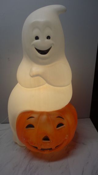Empire Plastics Ghost Pumpkin 36 " Halloween Lighted Blow Mold