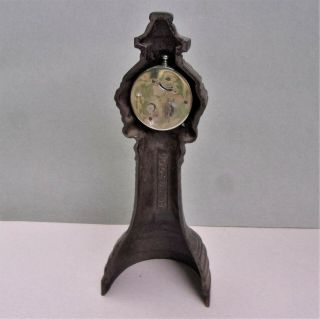 X.  RARE Late 1800 ' s Advertising Clock,  Cast Iron,  BEACON LIGHT CIGARS Westclox 4