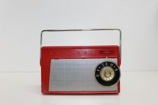 Vintage 1950s Admiral Red Transistor Radio Model 4p22 – Mid Century,  Project