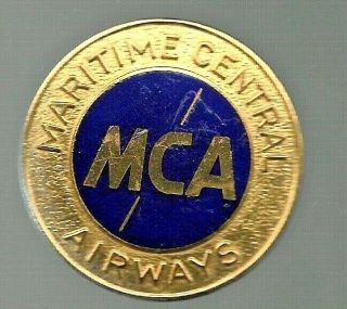Vintage Mca Maritime Central Airways Cap Badge -