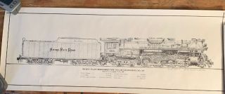 William D Berkompas Print Locomotive Nickel Plate Road Berks Hire 765 2 - 8 - 4