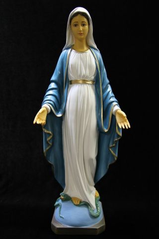 19 " Our Lady Of Grace Virgin Mary Mother Catholic Statue Sculpture Made In Italy