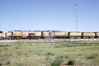 Union Pacific Railroad Locomotive Up 6 North Platte Ne 1969 Photo Slide