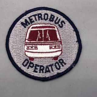 Vintage Metrobus Operator Patch