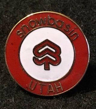 Snowbasin Skiing Ski Pin Badge Utah Ut Resort Travel Souvenir Lapel