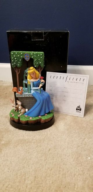 Disney Parks Princess Aurora And Jasmine Wishing Well Fountain Figurines Le 750