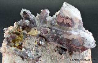 Quartz Crystal Cluster with Hematite Inclusions Orange River S.  A 11.  8x7.  8x5.  7 cm 3