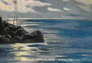 R.  Atkinson Fox,  Guglielmo Marconi - Wireless,  Ocean,  Moon,  Small Print 1920 ' s 2