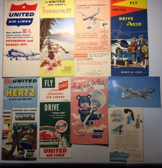 Airlines Flight Information Packets Set Of 7 Humorman 8