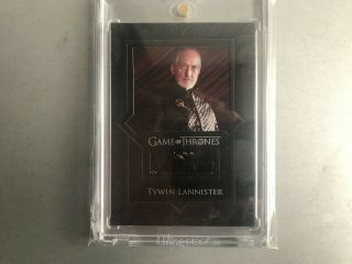 Game Of Thrones Valyrian Steel (vr5) Tywin Lannister Authentic Jacket Piece Card