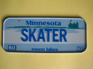 1983 Minnesota Mini Cereal License Plate