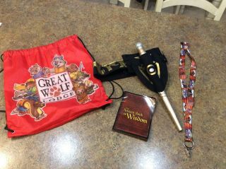 Magiquest Wand With Belt Magic Quest Gaming Great Wolf Lodge And Drawstring Bag