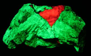 Green Willemite,  Calcite Fluorescent Minerals,  Franklin Nj