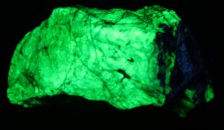 Green willemite,  calcite fluorescent minerals,  Franklin NJ 5