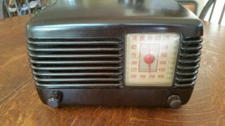 Vintage 1946 Philco Transitone Tube Radio 46 - 200 Looks Great
