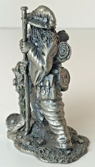 WAPW U.  K THE WIZARD OF SPRING Pewter Figurine Signed 2