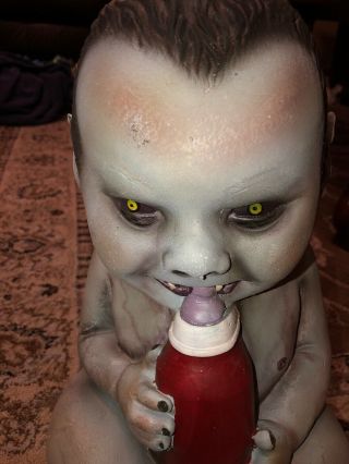 Spirit Halloween Vampire Baby 2012 Rare Htf Zombie Baby Gemmy Morbid Creepy 3