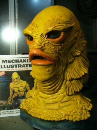 Ooak Don Post Studios Creature A Master Mask Custom " Mechanix Illustrated " Tharp