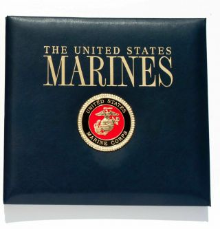 United States Marines / Photo - Album Scrapbook / Leather Bound