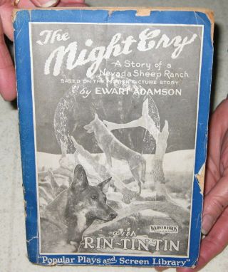 1926 Rin - Tin - Tin Theater Book Hollywood Actor / Antique Book / German Shepherd