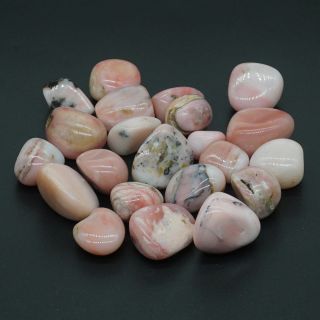 Natural Polished Gems Tumbled Pink Opal Stone Wicca Reiki Crystal Healing Decor 3