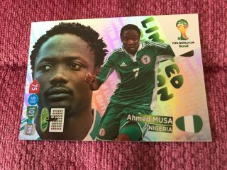 Panini Adrenalyn Xl Fifa World Cup 2014 Limited Edition Ahmed Musa