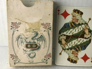 Antique WHIST - KARTEN no.  160 PLAYING CARDS B.  DONDORF G.  M.  B.  H. 5