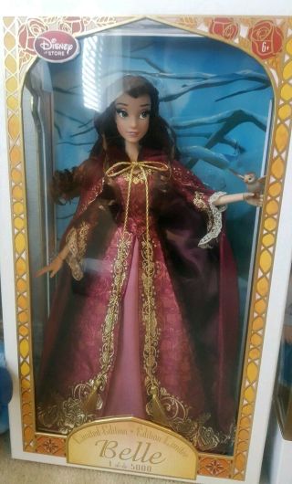 Disney Store Winter Belle Limited Edition 17 Inch Doll Beauty And The Beast