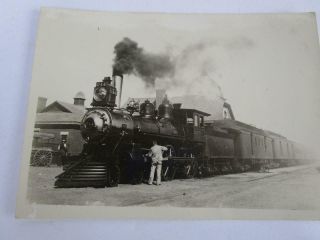 Vintage St&sf Atchinson Topika Santa Fe Railraod Train 17 1886 Photograph